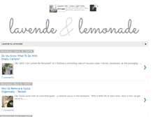 Tablet Screenshot of lavendeandlemonade.com